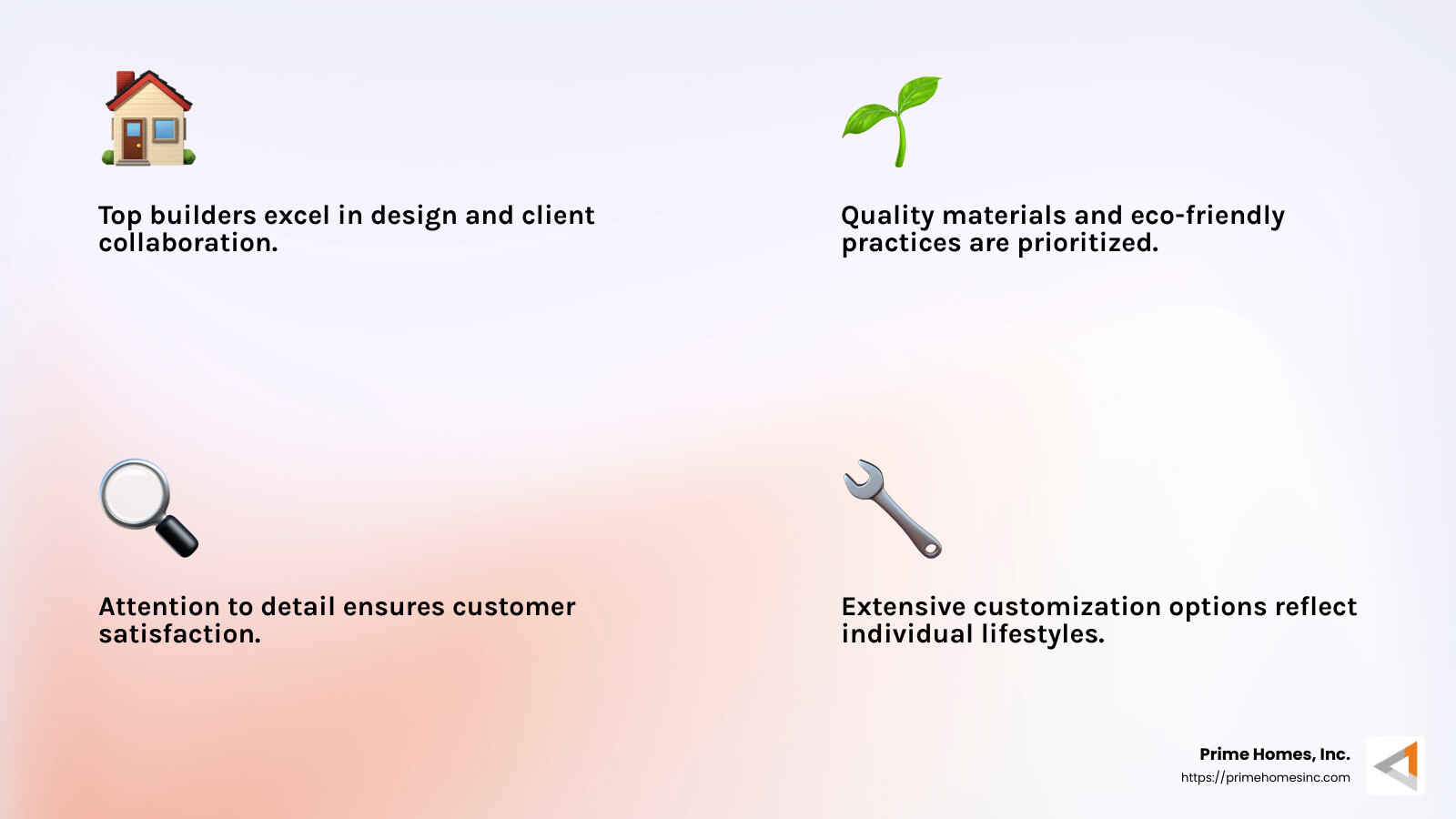High-End Custom Builders: Craftsmanship and Innovation - high-end custom builders infographic 4_facts_emoji_light-gradient