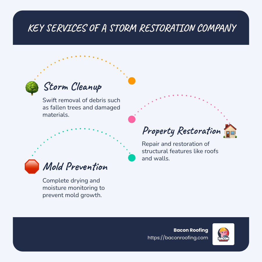 Storm Restoration Services Overview - storm restoration company infographic infographic-line-3-steps-blues-accent_colors