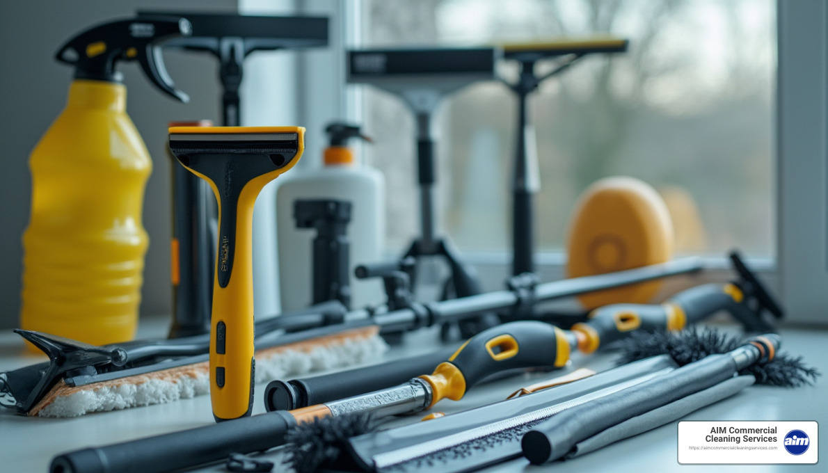 Professional window cleaning tools - professional window washers