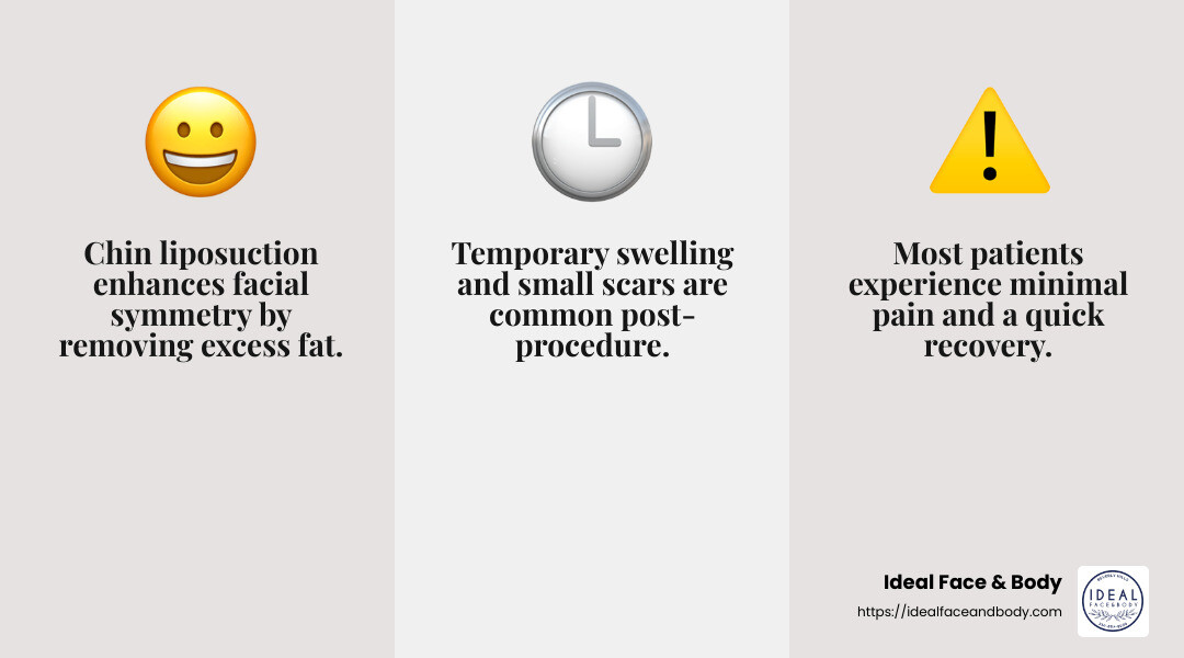 Benefits of Chin Lipo - chin lipo infographic 3_facts_emoji_grey