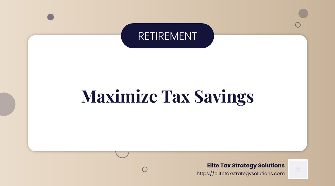 Maximize your retirement savings with tax-deductible contributions - small business tax saving strategies infographic simple-info-landscape-card