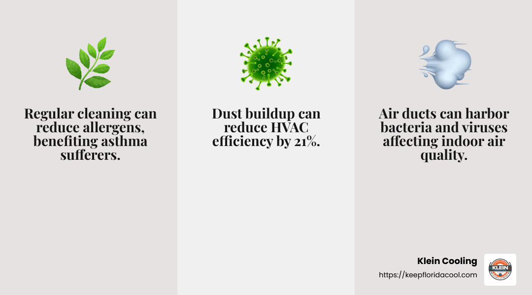 Air Duct Cleaning Health Benefits - air duct cleaning palm coast infographic 3_facts_emoji_grey