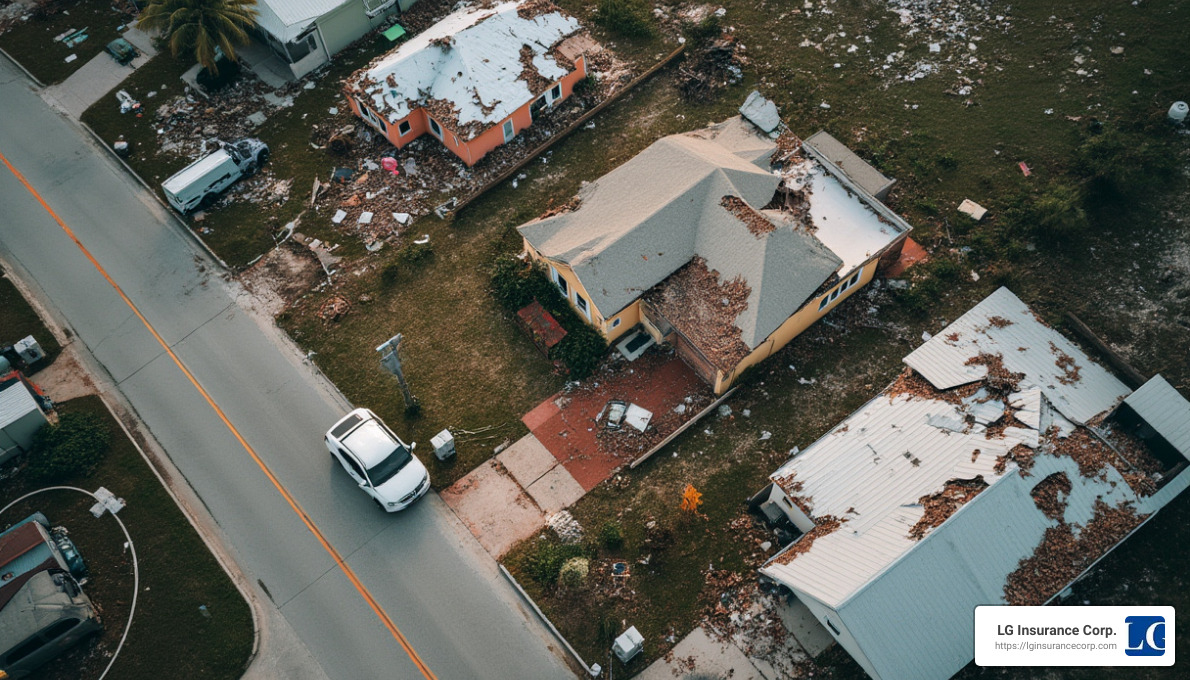 Hurricane impact on Miami homes - best home insurance miami