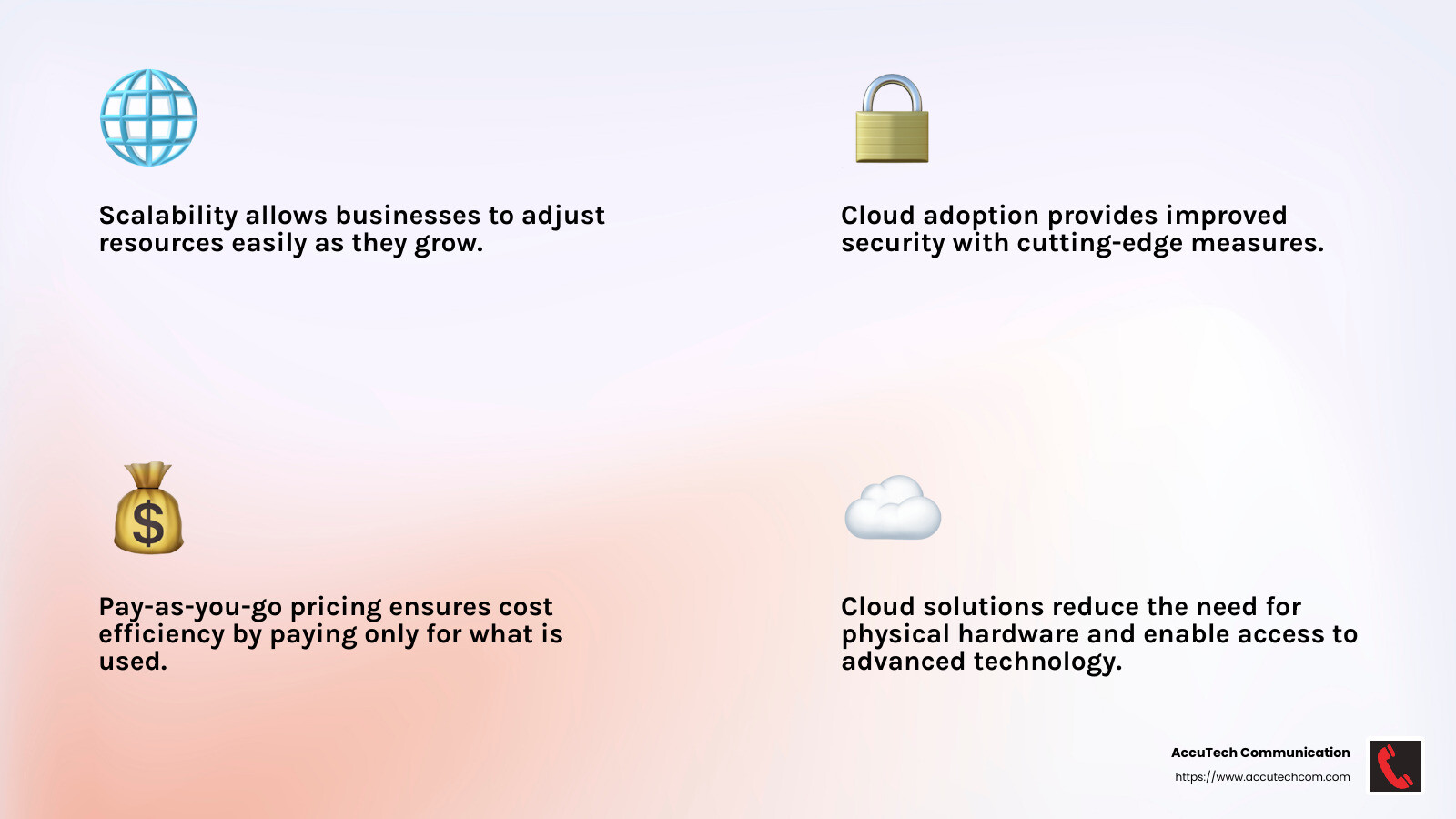 Cloud Adoption Benefits - data center migration project infographic 4_facts_emoji_light-gradient