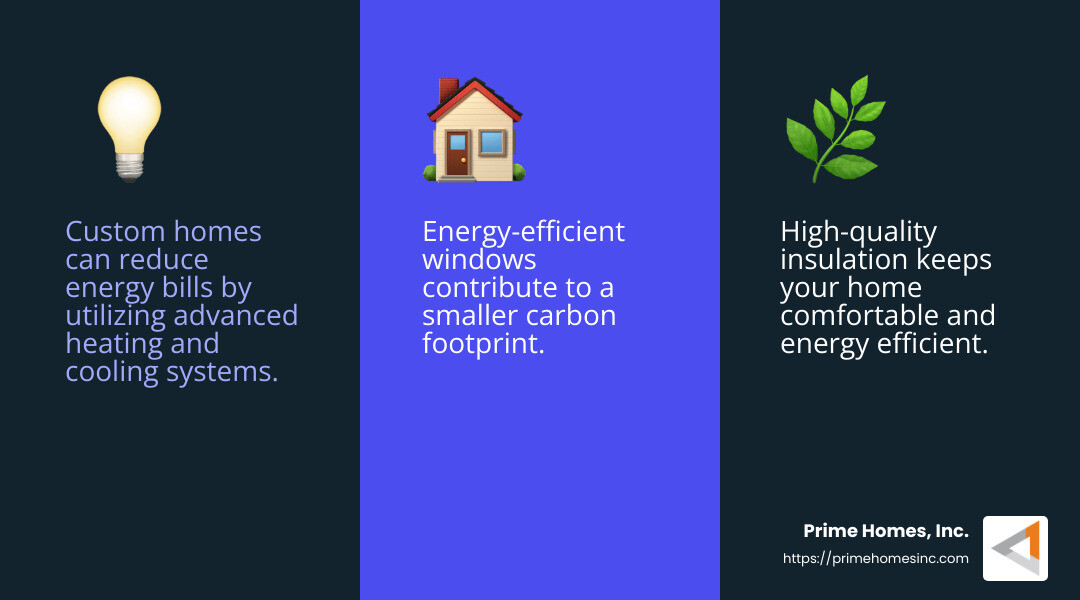 Energy-efficient home design - custom home builder near me infographic 3_facts_emoji_blue