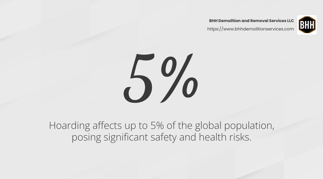 Hoarding affects up to 5% of the global population - Georgia hoarding cleanup infographic simple-stat-landscape-light