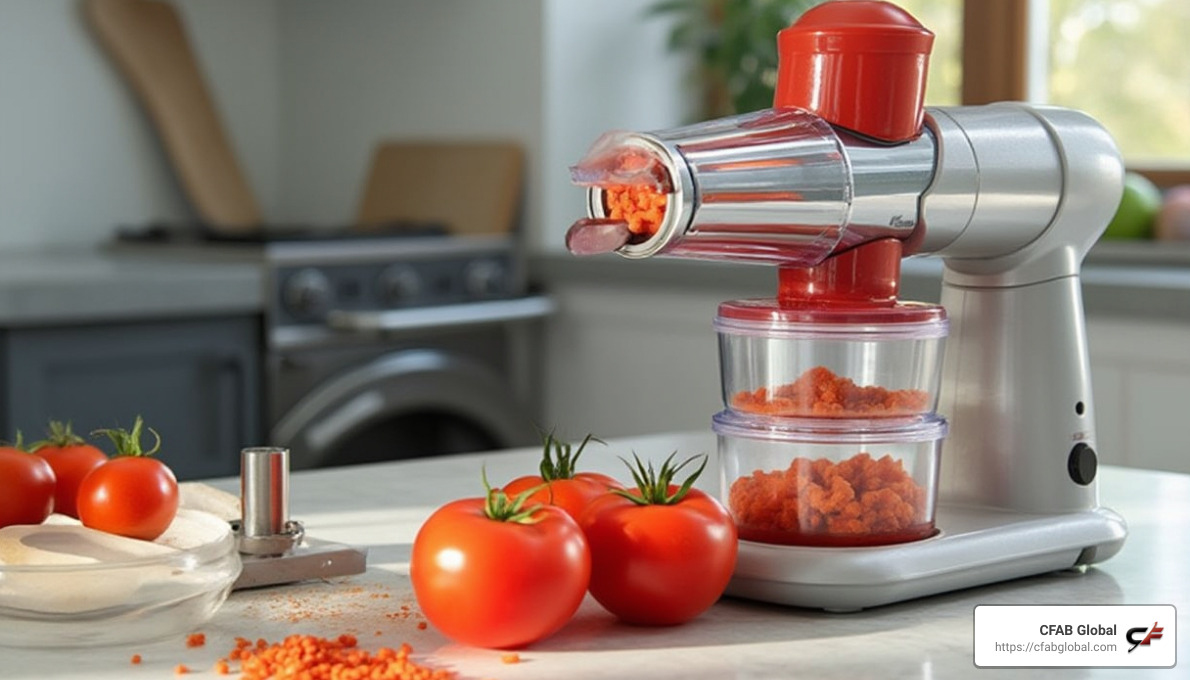 Electric Tomato Squeezer - tomato sauce equipment