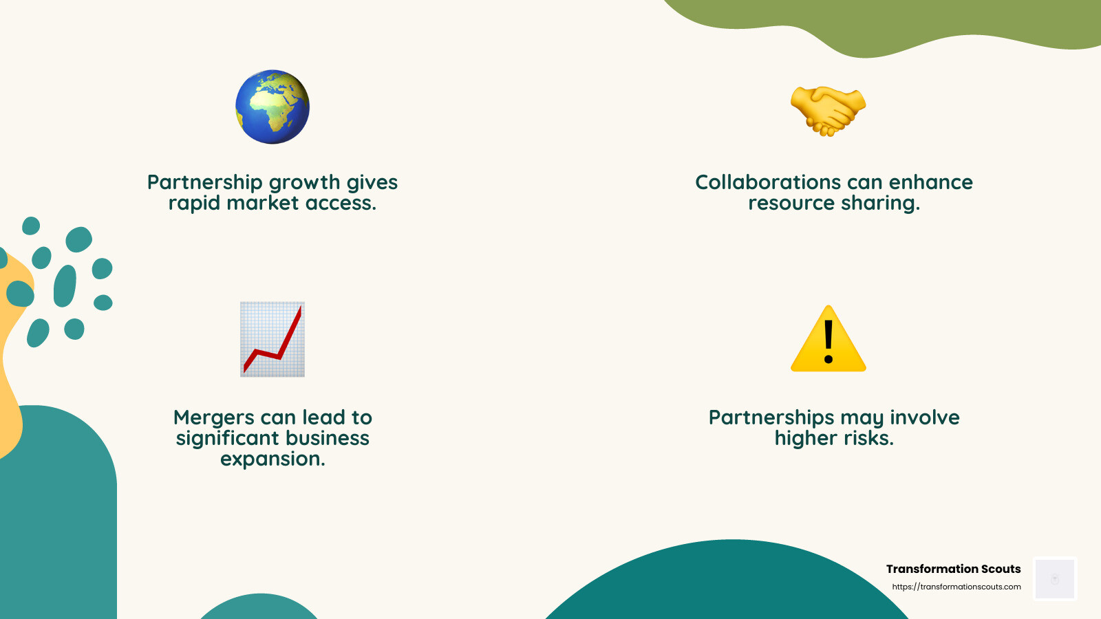 Partnership Growth Benefits - business growth strategies infographic 4_facts_emoji_nature