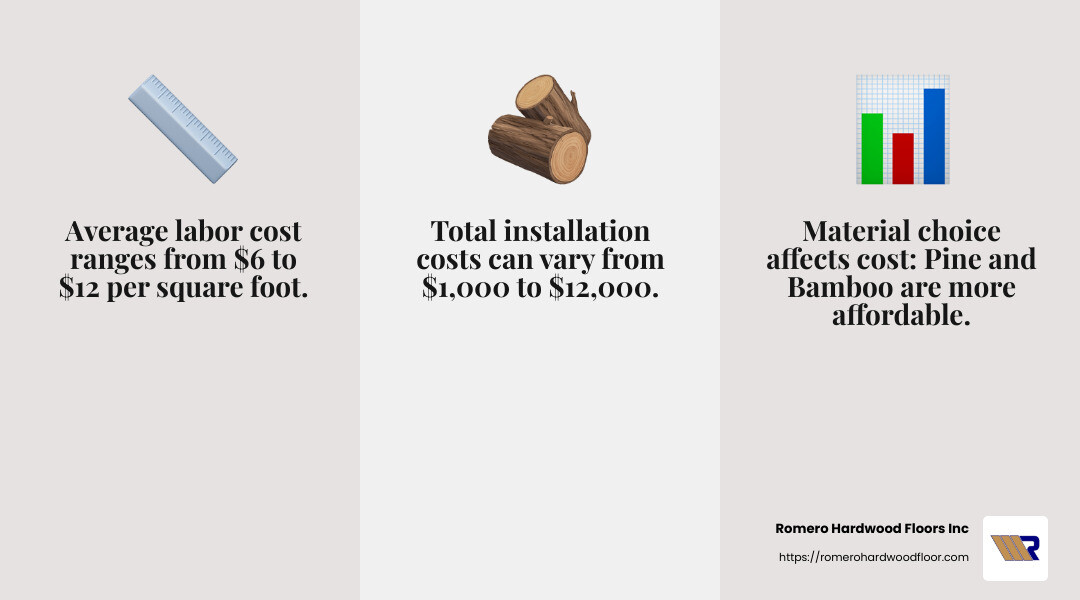 Average cost infographic - wood floor installation service infographic 3_facts_emoji_grey