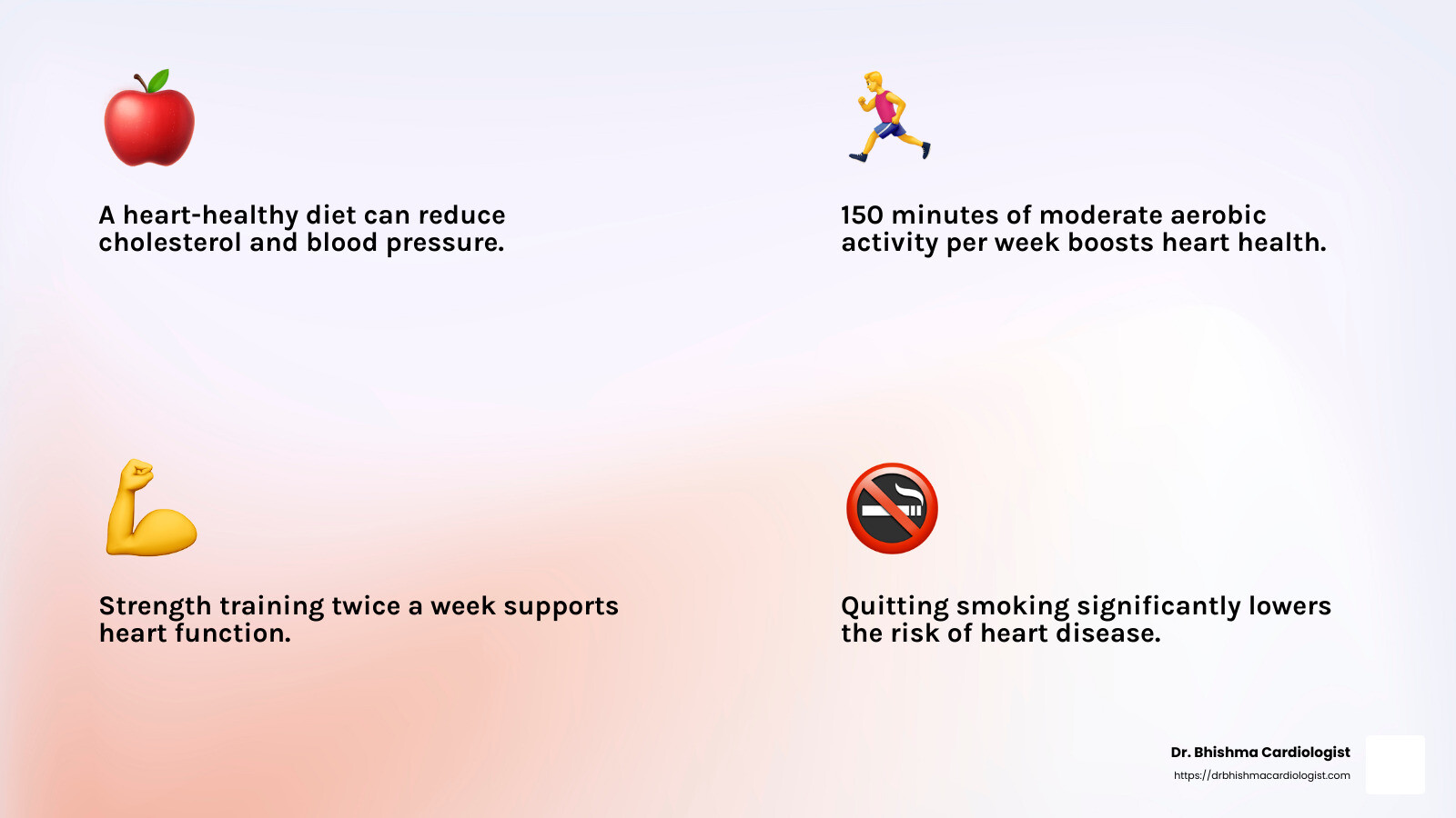 Exercise is as good as medicines in treating heart disease - heart disease treatment infographic 4_facts_emoji_light-gradient