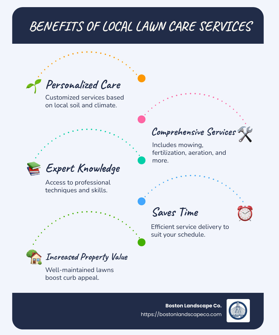 local lawn care services benefits infographic - local lawn care services infographic infographic-line-5-steps-blues-accent_colors
