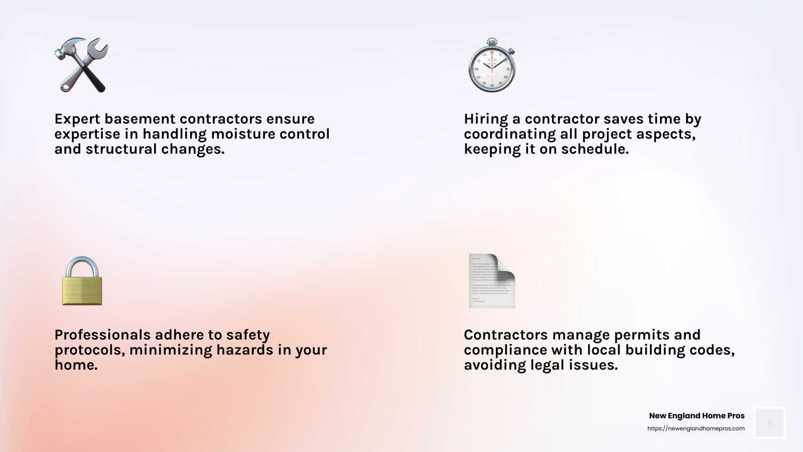Why Hire a Basement Contractor - basement contractor infographic 4_facts_emoji_light-gradient