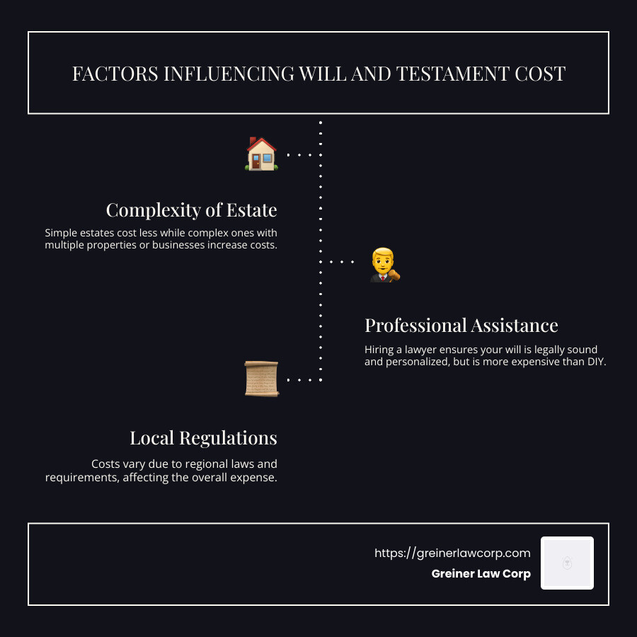 Will and Testament Cost: Top 3 Essential Tips 2025