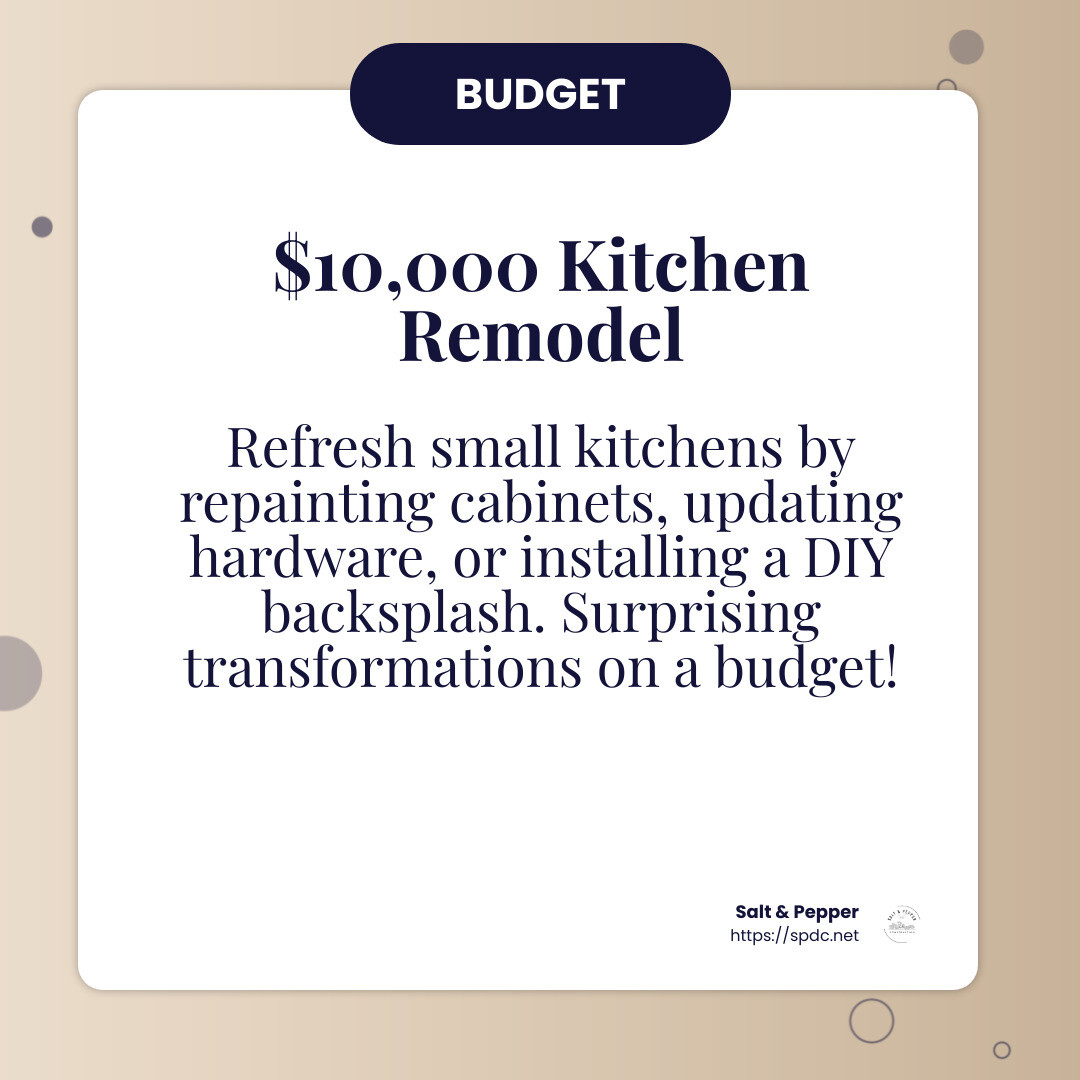 Kitchen Remodel Budget Breakdown - kitchen remodel ideas infographic simple-info-card