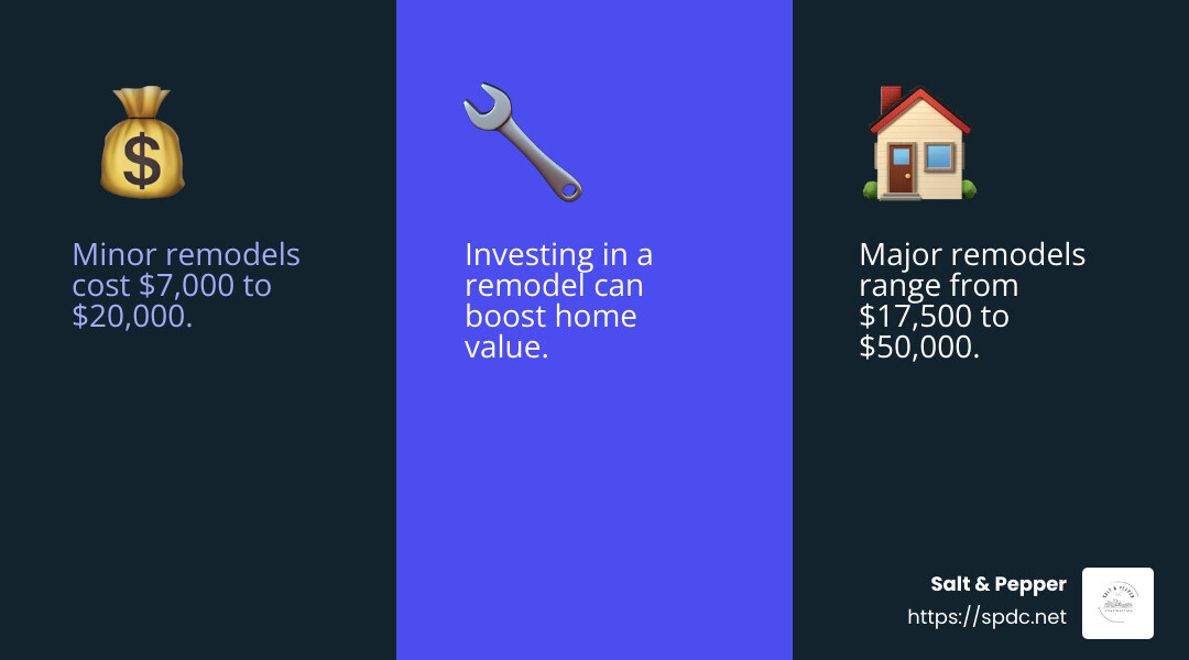 Average Kitchen Remodel Cost - how much does a small kitchen remodel cost infographic 3_facts_emoji_blue