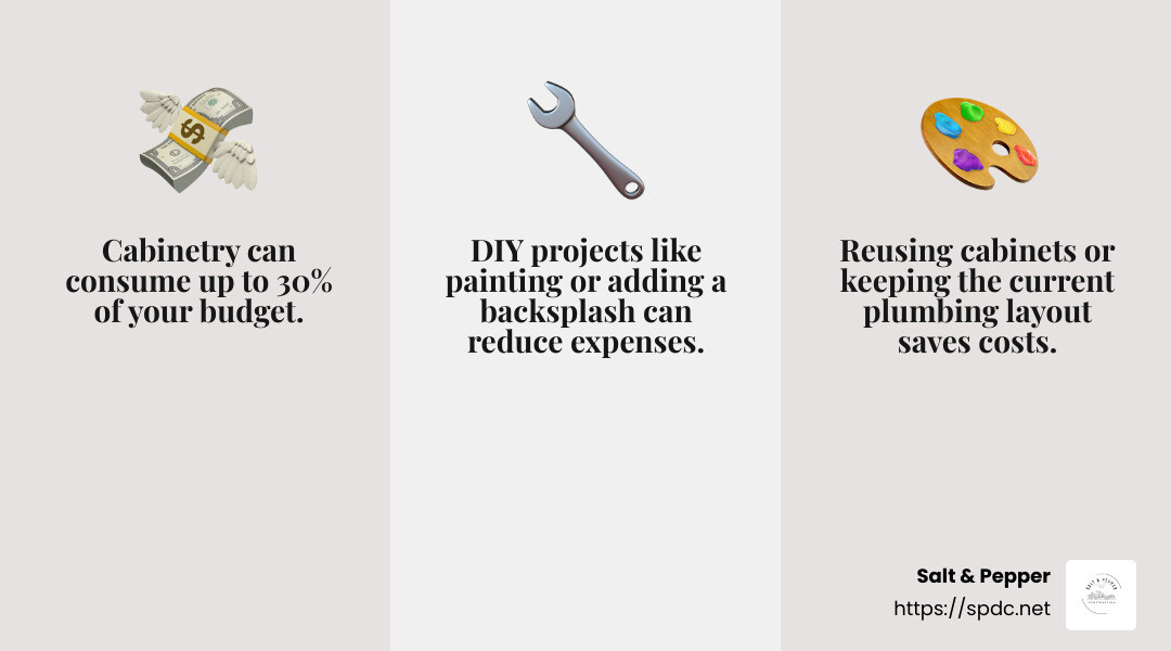 Budget Planning Infographic - Kitchen Remodeling infographic 3_facts_emoji_grey