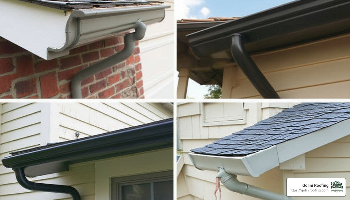 Types of Rain Gutters - rain gutters