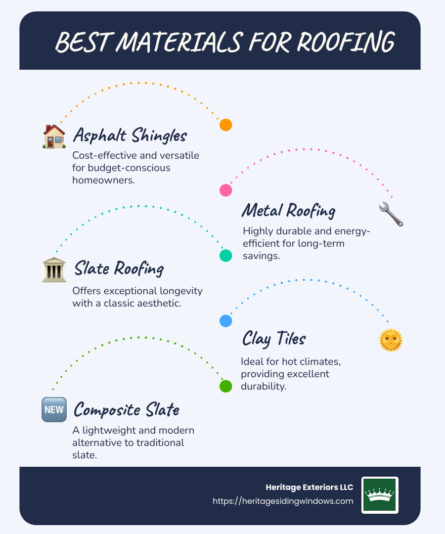 Image showcasing Best Materials for Roofing: Top 5 Tips You'll Love