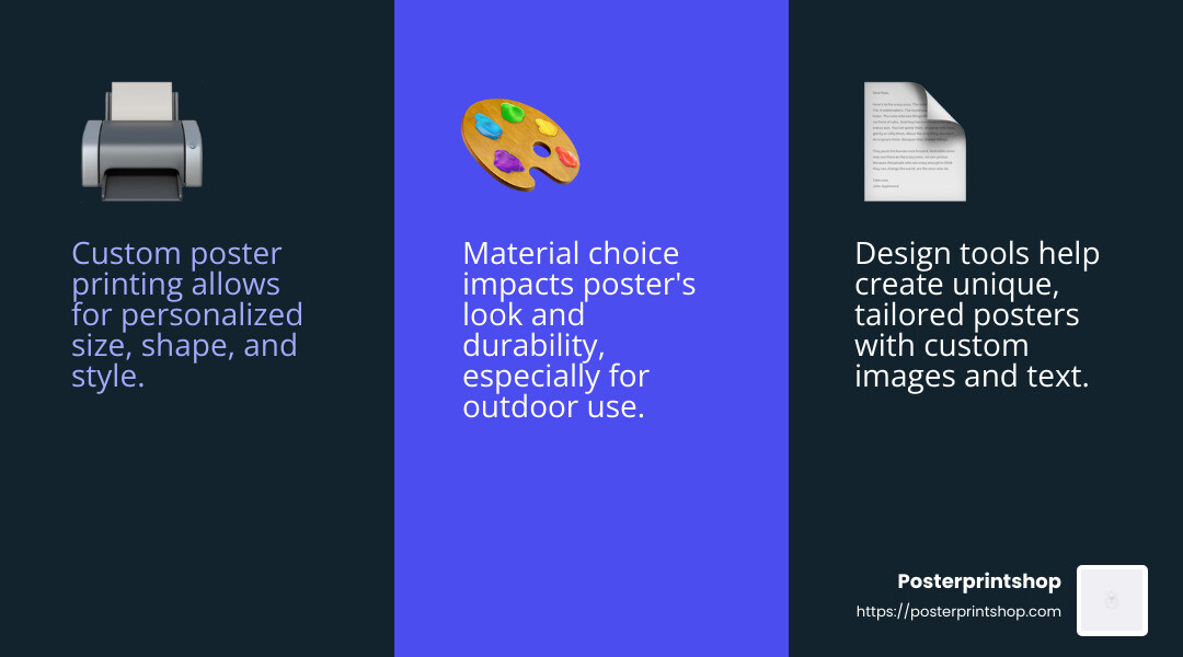 Poster printing materials infographic - where to have a poster printed infographic 3_facts_emoji_blue