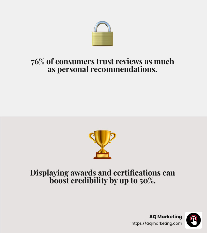 Trust and Credibility - plumbing website design infographic 2_facts_emoji_grey