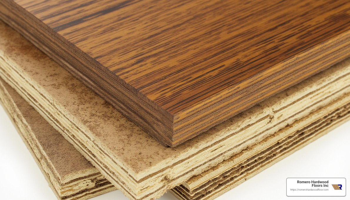 Engineered hardwood layers - engineered hardwood versus laminate