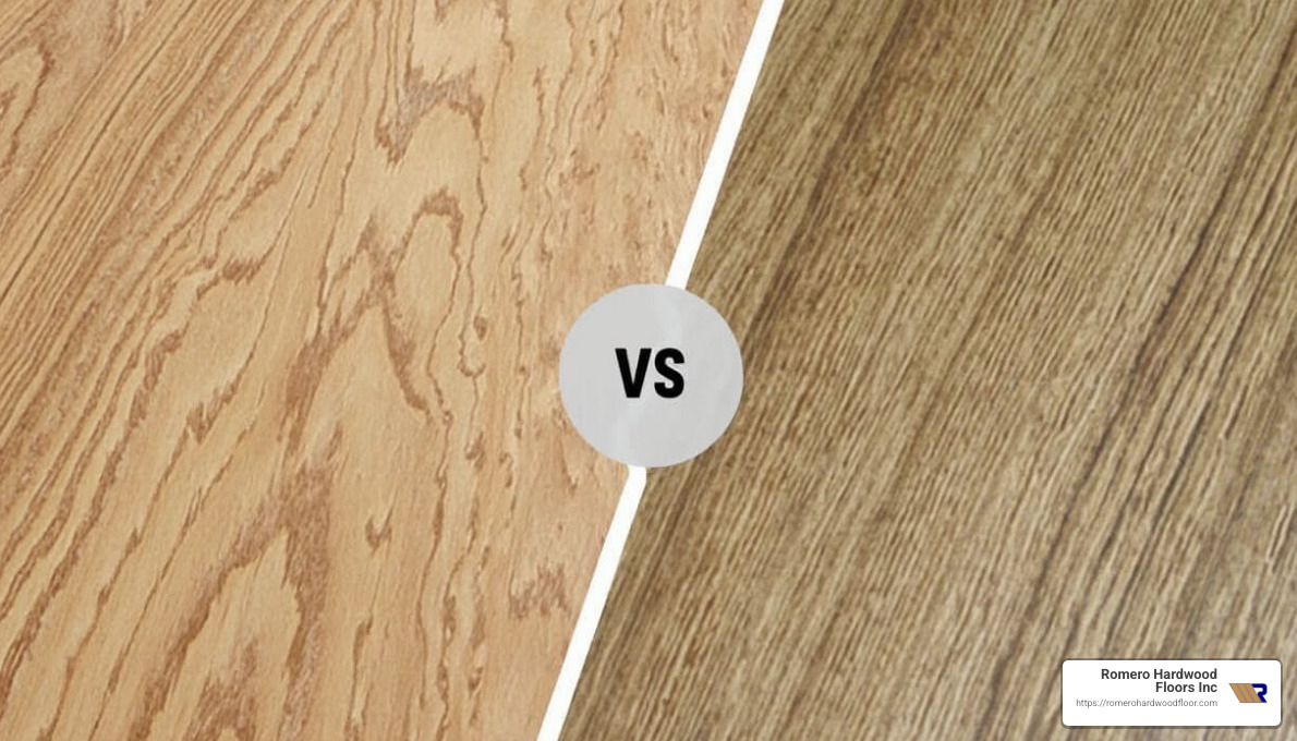 Laminate flooring layers - engineered hardwood versus laminate