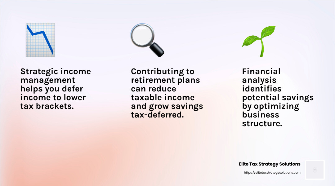 Retirement Plan Contribution Limits - tax planning strategies infographic 3_facts_emoji_light-gradient