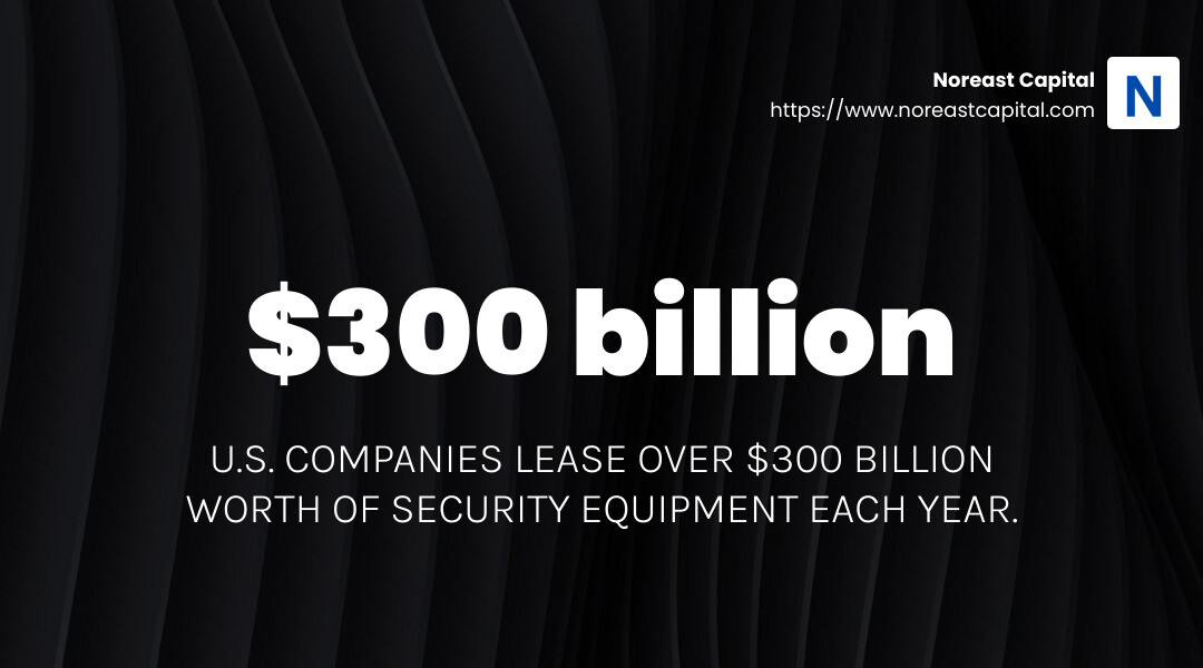 8db8d0d19907b65200bd4ad0e6f3c174b6ff455e Secure Your Assets: The Ultimate Guide to Equipment Leasing Discover cost-efficient Security Equipment leasing options to secure your assets with flexible plans and the latest technology. U.S. companies lease over $300 billion worth of security equipment each year. - Security Equipment leasing infographic simple-stat-landscape-dark