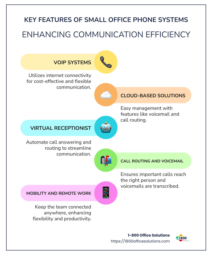 Infographic on Top Features of Small Office Phone Systems - small office phone systems infographic infographic-line-5-steps-colors Infographic on Top Features of Small Office Phone Systems - small office phone systems infographic infographic-line-5-steps-colors