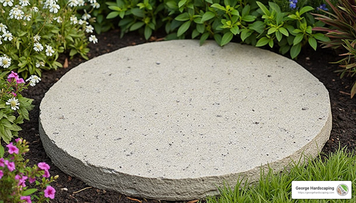 Massarelli's Round Stepping Stones - concrete stepping stone