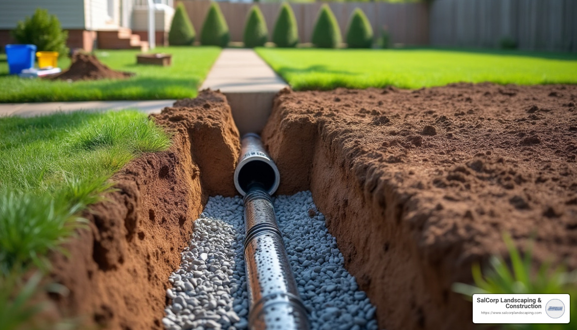 French Drain Installation - Outdoor Drainage Solutions
