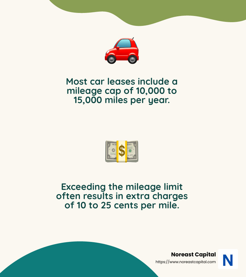 Average American drives around 18,000 miles a year - google car lease calculator infographic 2_facts_emoji_nature