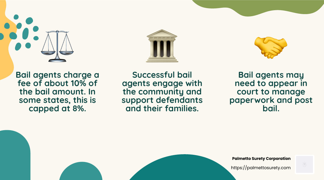 Bail agent responsibilities infographic - how to become a bail agent infographic 3_facts_emoji_nature