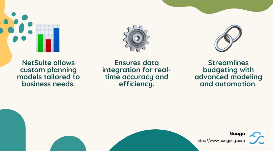 Advanced Modeling and Forecasting - netsuite planning and budgeting training infographic 3_facts_emoji_nature