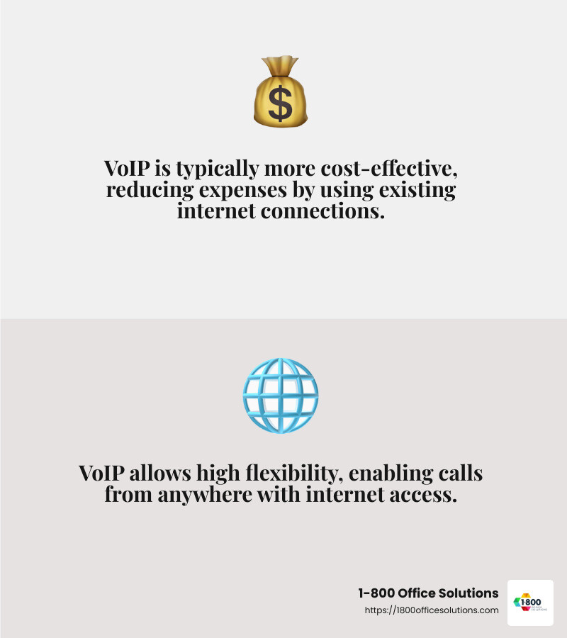 Comparison of VoIP and traditional landlines - voip phone service infographic 2_facts_emoji_grey