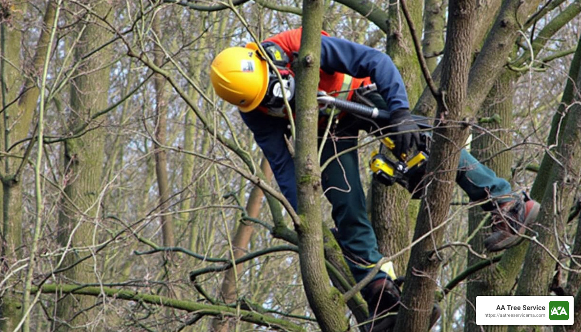 Tree pruning techniques illustration - tree pruning services