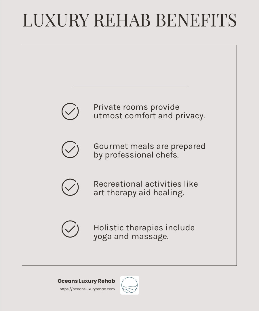 Holistic Therapies in Rehab Centers - high end rehab infographic checklist-light-beige Holistic Therapies in Rehab Centers - high end rehab infographic checklist-light-beige