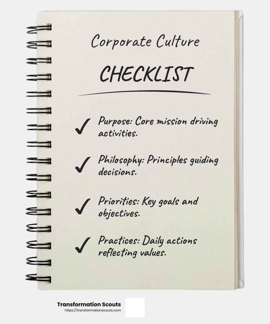 Cultural Awareness Infographic - corporate culture development infographic checklist-notebook