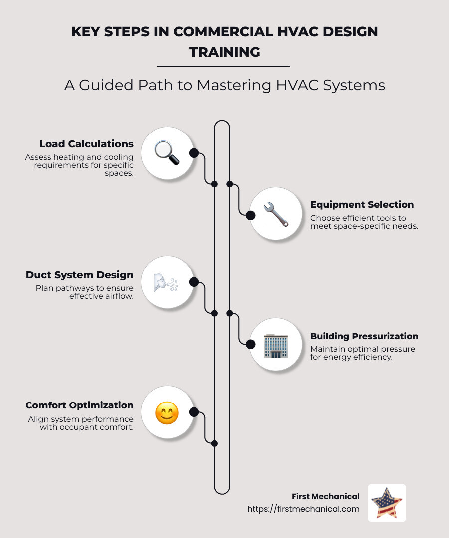 Infographic: Key Steps in Commercial HVAC Design Training - commercial hvac design training infographic infographic-line-5-steps-neat_beige Infographic: Key Steps in Commercial HVAC Design Training - commercial hvac design training infographic infographic-line-5-steps-neat_beige