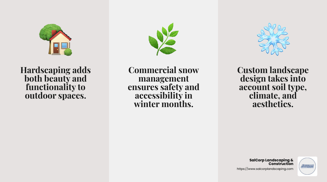 Enhancing your property with expert landscaping services - paver stones near me infographic 3_facts_emoji_grey