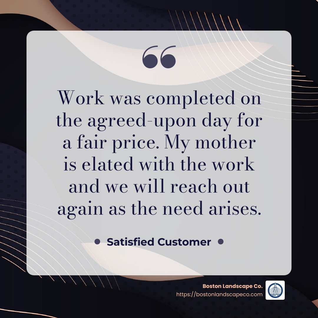 Client Satisfaction Quote - landscaping design companies near me infographic simple-quote-dark
