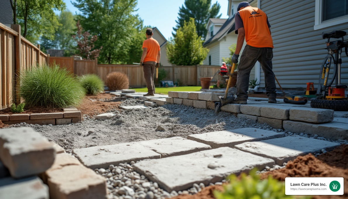 Paver installation process - landscape paver contractors