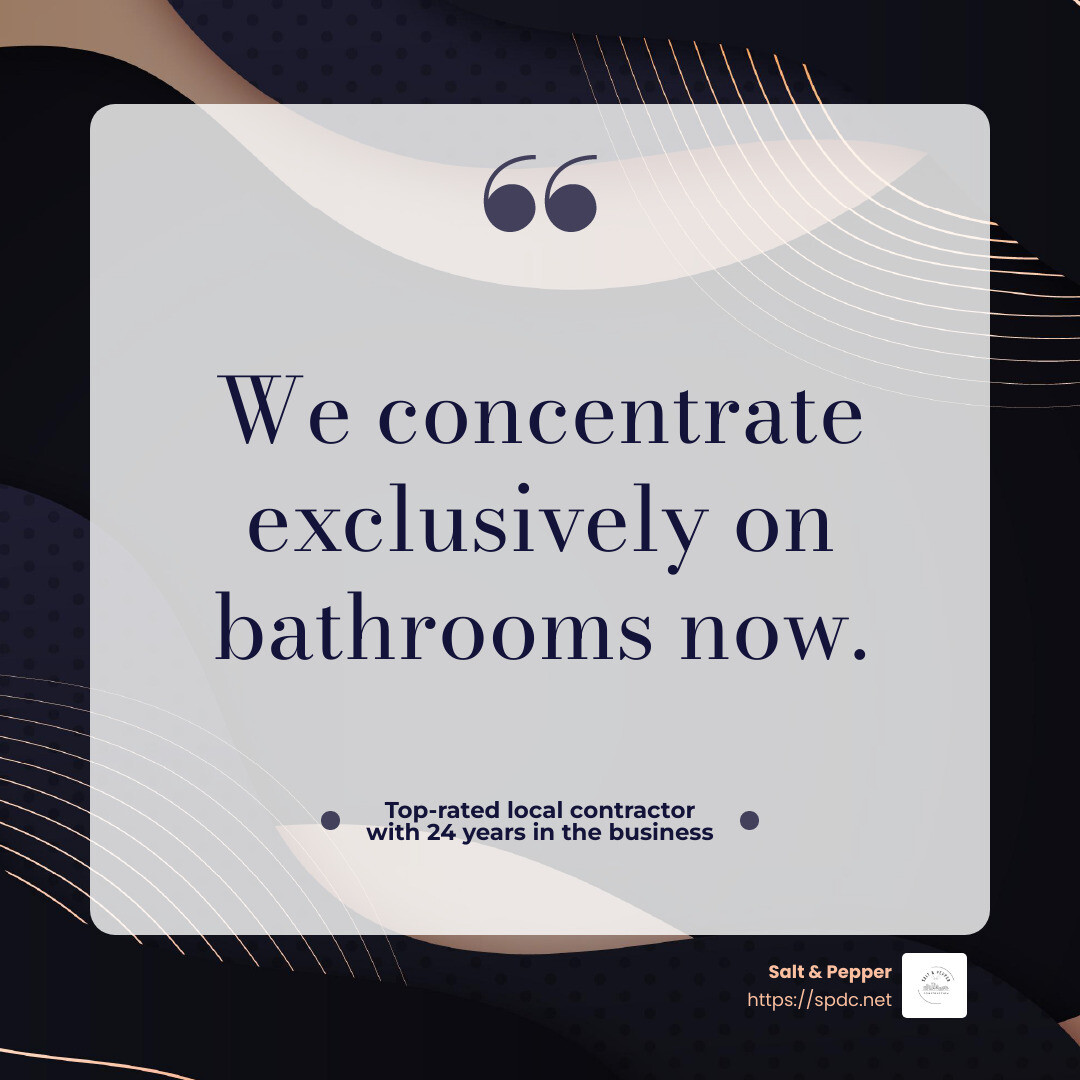 Local expertise quote - Bathroom remodeling near me infographic simple-quote-dark