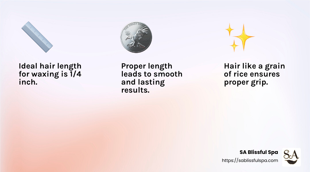 Why Hair Length Matters for Waxing - armpit hair length for waxing infographic 3_facts_emoji_light-gradient
