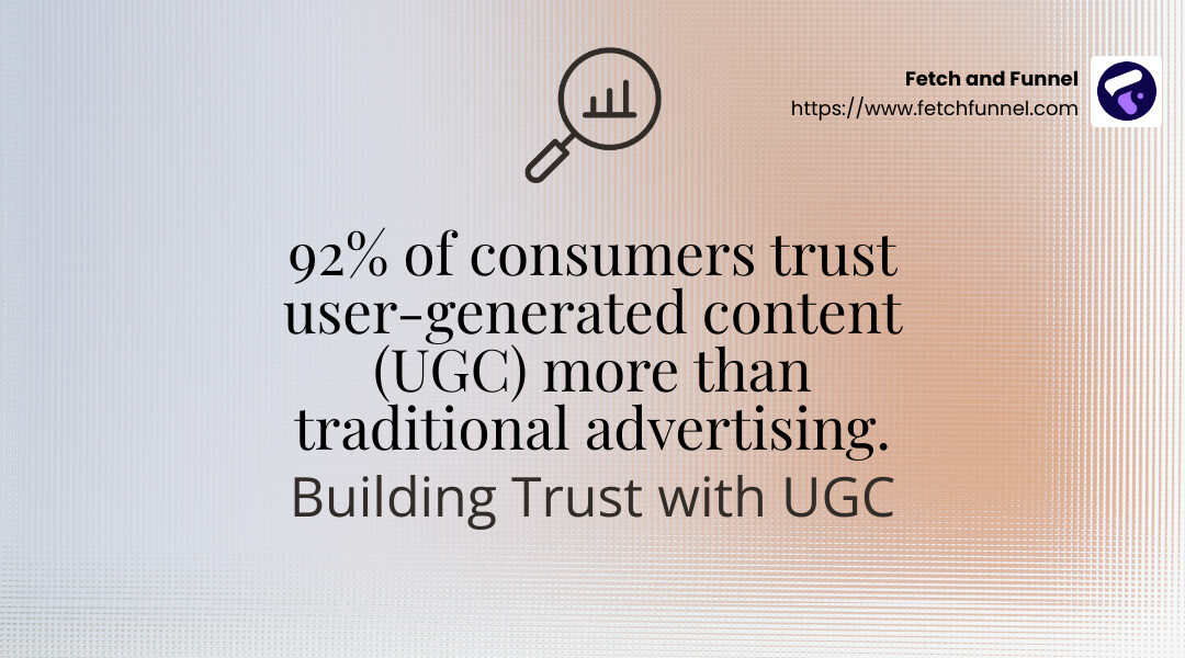 92% of consumers trust UGC more than traditional advertising. - High-converting TikTok ads infographic simple-stat-landscape-find
