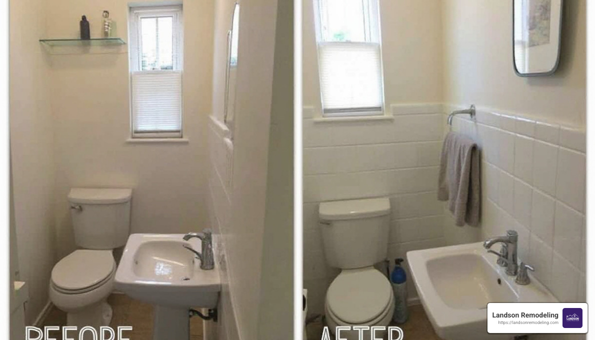 Before and After: Bathroom Change - bathroom full renovation