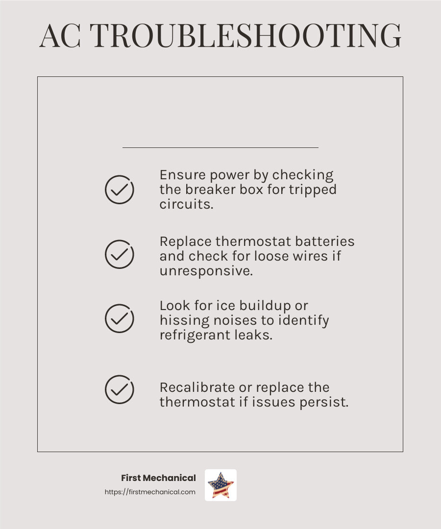 Faulty thermostat issues - commercial air conditioning repair infographic checklist-light-beige Faulty thermostat issues - commercial air conditioning repair infographic checklist-light-beige