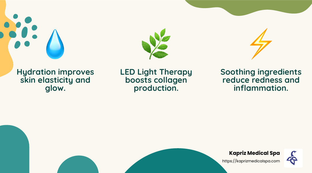 Collagen production increase with customized facials - Customized facial treatments infographic 3_facts_emoji_nature
