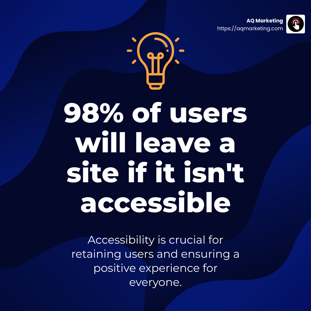 Quote on the importance of accessibility in web design - Website Designer infographic simple-stat-lightbulb