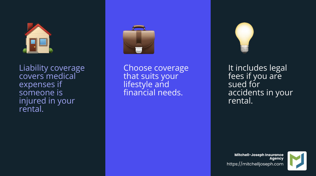 Liability Coverage Importance - renters insurance rochester ny infographic 3_facts_emoji_blue